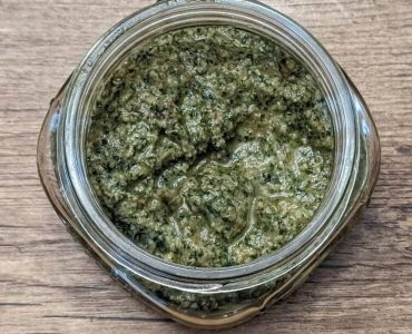 Lemon balm and walnut pesto recipe