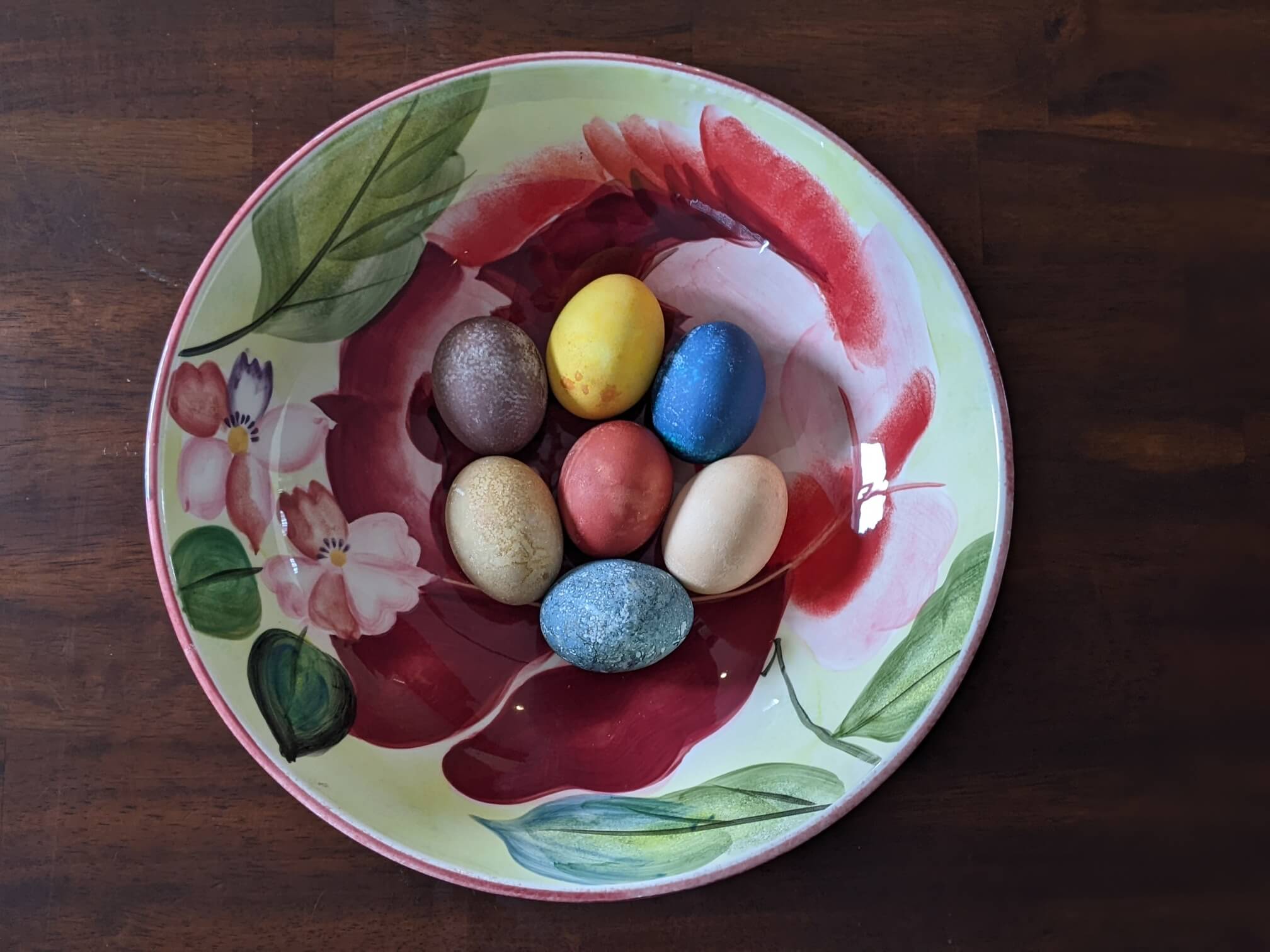 Bowl with easter eggs