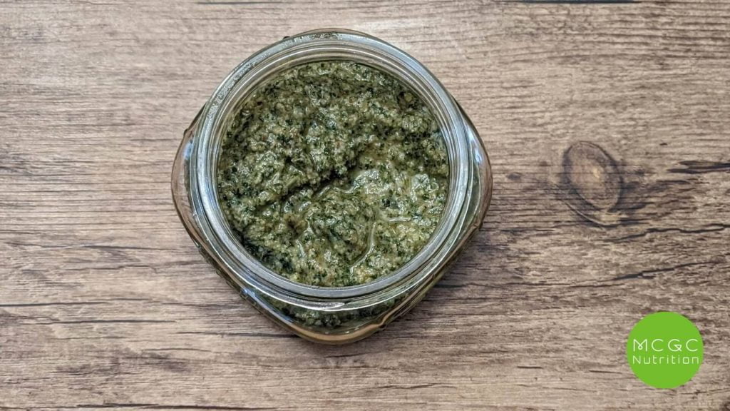 Lemon balm and walnut pesto recipe