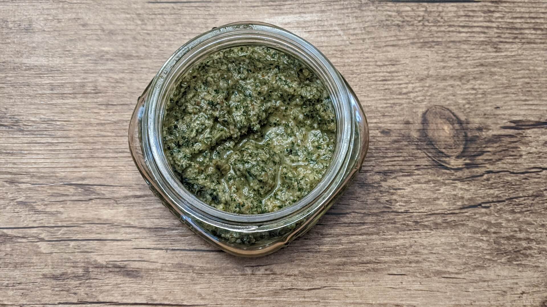 Lemon balm and walnut pesto recipe