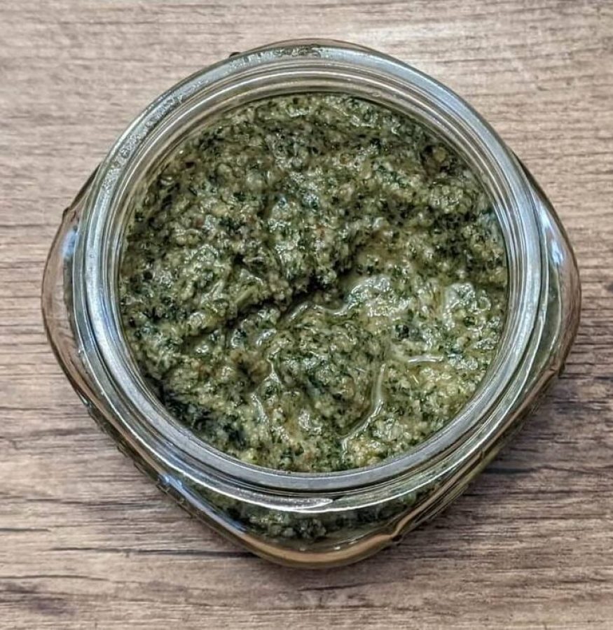 Lemon balm and walnut pesto recipe